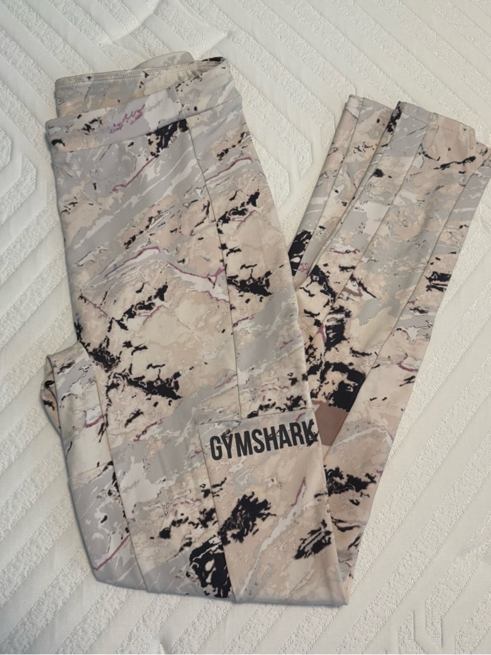 Gymshark Marble Print High-Rise Leggings